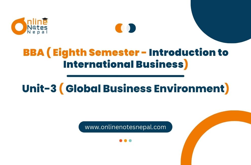 Unit 3: Global Business Environment